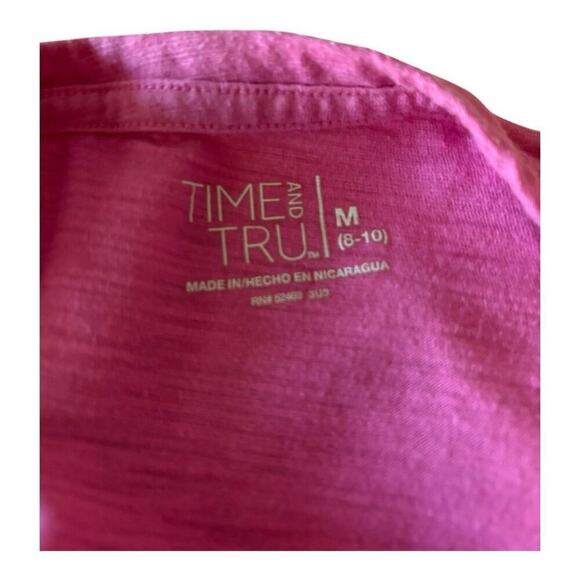 Time & Tru Pink T-Shirt Size M - Picture 3 of 3